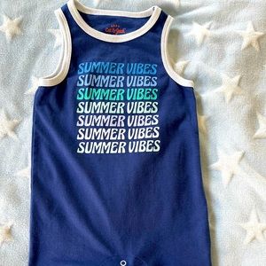 ‘Summer Vibes’ by Cat & Jack baby romper | Gender Neutral